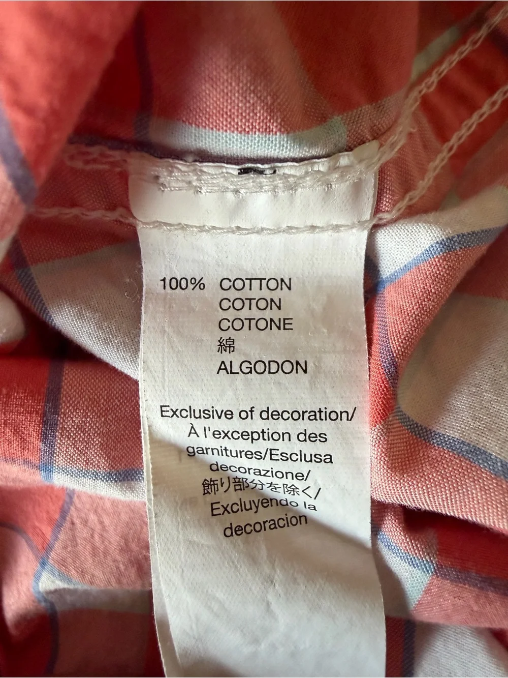 GAP Red and White Gingham Button-Front Baby Bodysuit